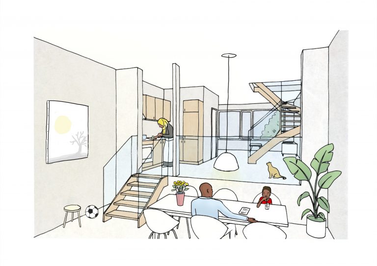 Extension in the garden